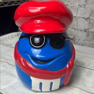 M&M’s Blue Character Ceramic Mug by Galerie – Red Hat & Scarf
